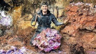 Found Rare $50000 Amethyst Crystal While Digging at a Private Mine Unbelievable Find