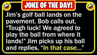  BEST JOKE OF THE DAY - Two golfing buddies Jim and Bob meet at the golf course...  Funny Jokes