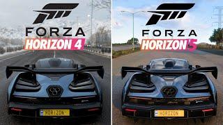 McLaren Senna  Forza Horizon 4 vs Forza Horizon 5  Sound & TopSpeed Comparison