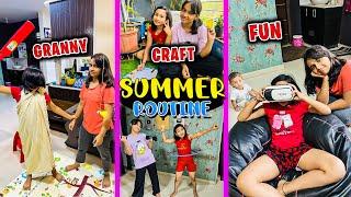 Summer Vacation Daily Routine  Granny Game  Crafts  Fun Challenge  Movie  Vlog