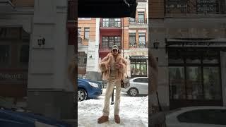 Sexy Russian woman modeling fur coat #asmr #trending #fashion