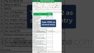 Extract Numbers in Excel  #shorts #myexcelonline #excel #msexcel