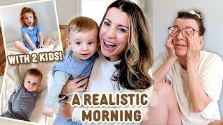 My Raw and Realistic Morning Routine with 2 Young Kids This gets VERY Real