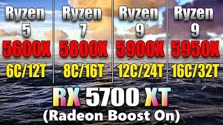 Ryzen 5 5600X vs Ryzen 7 5800X vs Ryzen 9 5900X vs Ryzen 9 5950X  PC Gameplay Tested