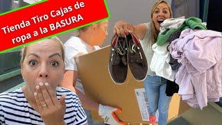 TIENDA ARROJO CAJAS DE ROPA A LA BASURA#NoemyBLaSalvadoreña