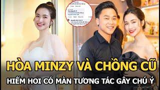 Hòa Minzy và chồng cũ hiếm hoi có màn tương tác gây chú ý hé lộ việc hệ trọng liên quan đến bé Bo