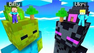 Billy Zombie vs Ukri Enderman CHUNK Challenge in Minecraft