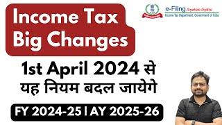 10 New Income Tax Rules Applicable from 1st April 2024  Tax Changes Ammendment For FY 2024-25