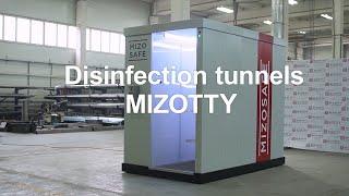 Disinfection tunnels MIZOTTY disinfection of people