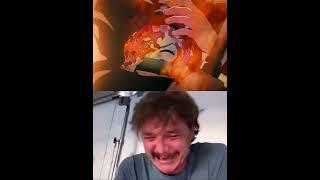 Tanjiro decapitates Hantengu - Pedro pascal crying meme 