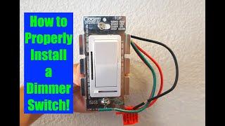 How to Properly Install a Single Pole LED Dimmer Switch 4K