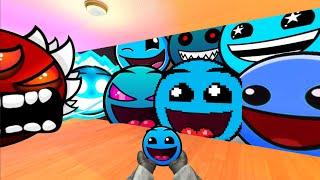 Saving Baby BlueFace From Geometry Dash Emoji  WATER IN THE HILL And Lobotomy Dash Nextbot Gmod