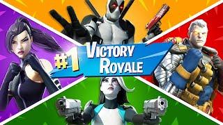 I won with ALL of the X-FORCE Skins Fortnite