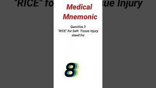 Medical mnemonic  #medicalmnemonics #prometric #nclexexam #rn #rnexam #nursingexamquestions