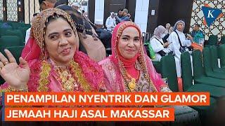 Jemaah Haji Tampil Glamor Saat Tiba di Makassar