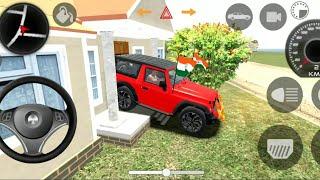 Modified Mahindra Thar   Mahindra Black Thar   Indian Car Simulator 3D  Thar Wala Game 