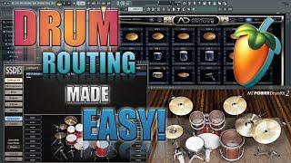 How to separate Rout any drum kit II FL Studio Tutorial