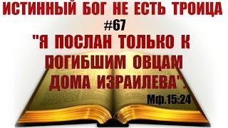 #67 Я послан только к погибшим овцам дома Израилева. Так чей Спаситель Христос?