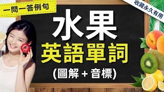 【這哈密瓜熟了嗎】英文怎麼說？｜常見水果英語大全｜一問一答｜水果詞彙+發音｜圖片+中英文｜英式英語｜從零開始學英語｜情境英語會話｜Fruit vocabulary in English #英語聽力