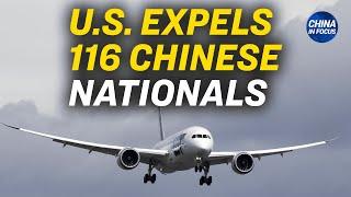 US Expels 116 Chinese Nationals via Chartered Plane  China in Focus