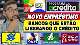 BANCOS QUE ESTÃO LIBERANDO O NOVO EMPRÉSTIMO PARA TODOS DO BOLSA FAMÍLIA E CADÚNICO NOVO BANCO