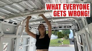 Why you SHOULD pre-insulate your camper van in FOIL? - NO Air Gap & 13 Degree Difference??