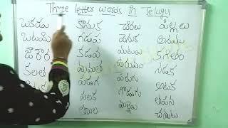 Three Letter Words in Telugu