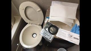 How to Replace a Dometic 300310320 Leaking Toilet Flush Ball Seal gasket in a Couple of Minutes