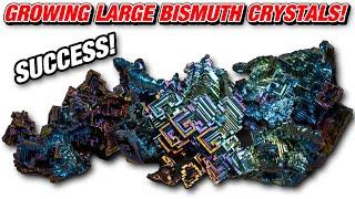 I FINALLY DID IT Growing Big Bismuth Metal Crystals