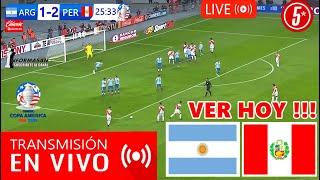 Perú vs. Argentina En Vivo DONDE VER PARTIDO HOY JUEGA PERÚ VS ARGENTINA JORNADA 3 COPA AMÉRICA