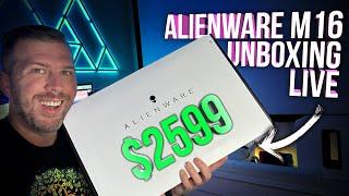 Alienware M16 RTX 4080 Live Unboxing Benchmarks Display Test Flex Test and More