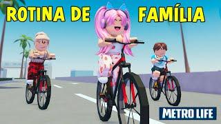 ROTINA DE FAMÍLIA NO METROLIFE Vida no Metro ️ Cidade RP ROBLOX