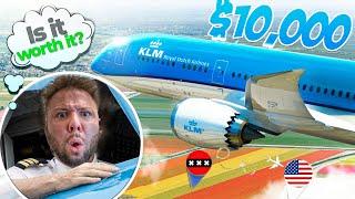 The $10000 KLM Business Class Flight Luxury or Waste of Money? AMS to CHI