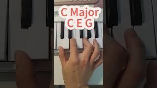 Master the C Major Chord in Seconds  #chords #cmajor #musictheory #piano