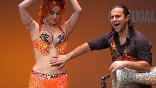 Oxana Bazaeva and Artem Uzunov belly dance drums  Darbuka Tabla solo