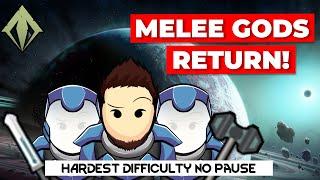 RimWorld Anomaly Melee Only  500% Difficulty No Pause Day 1 Melee Gods Return