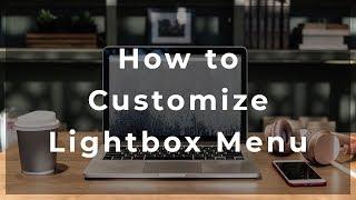 How to Customize Lightbox Menu  Adobe Muse Template