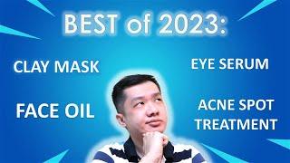 BEST SKINCARE 2023 Eye serum clay mask face oil acne spot treatment.