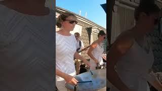Linstead Market on a rooftop in Provincetown.  #capecod #steeldrums #steelpan #eventmusic #summer
