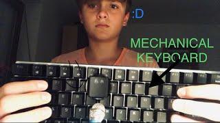 ASMR Ajazz Ak33 mechanical keyboard Unboxing and typing