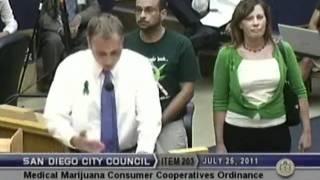 San Diego City Council on Medical Marijuana Ordinance - Eugene Davidovich Public Comment