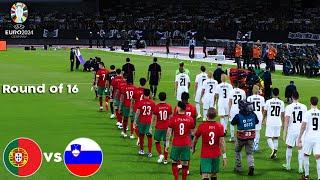 Portugal Vs Slovenia - UEFA Euro 2024 - Round of 16  Full Match All Goals  PES Realistic Gameplay