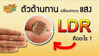 LDR คืออะไร?  LDR ทํางานยังไง? Light Dependent Resistor เซนเซอร์แสง ใช่หรือไม่