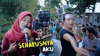 NIA DIRGHA - SEHARUSNYA AKU Cover DANGDUT JALANAN LOMBOK IRAMA DOPANG