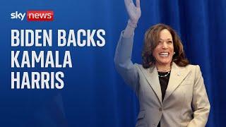 BREAKING Joe Biden backs Kamala Harris for Democratic nomination