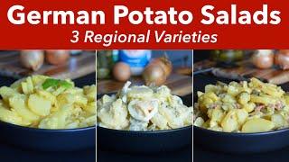 3 Traditional German Potato Salads -  German Potato Salad with mayo and without mayo