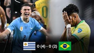 LA GARRA CHARRUA ELIMINA A BRASIL POR PENALES  URUGUAY 1 4 BRASIL 1 2  COPA AMERICA 2024