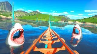 Shark Lake Roller Coaster – Planet Coaster