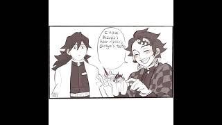 Tanjiro Scares Giyu Funny Demon Slayer Funny COMIC DUBS - Wholesome Kimetsu No Yaiba #shorts