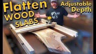 How to Flatten Wood Slabs  Woodworking  DIY Project  Live Edge